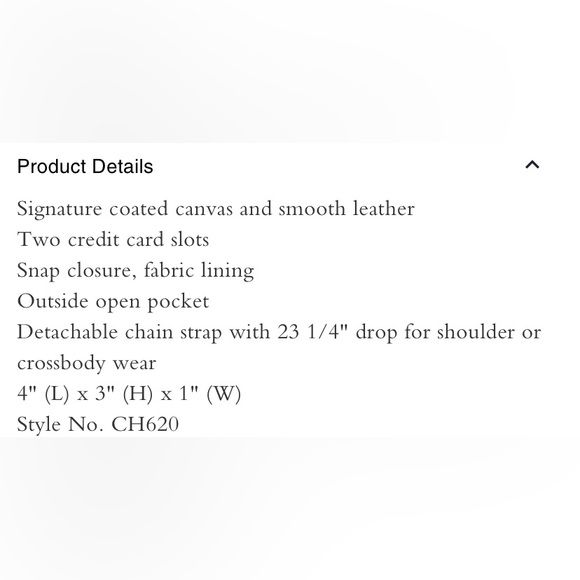 NWT Coach Signature Mini Wallet Appliqué Floral Design on Gold Chain - Picture 9 of 10